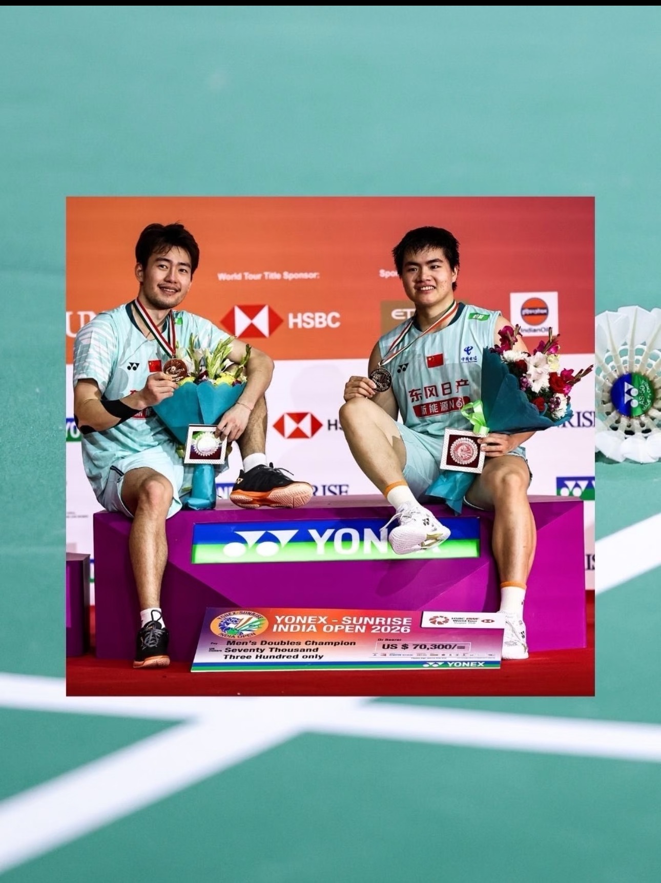 华师学子梁伟铿携手搭档王昶勇夺2026年印度公开赛男双冠军|华南师大新闻网